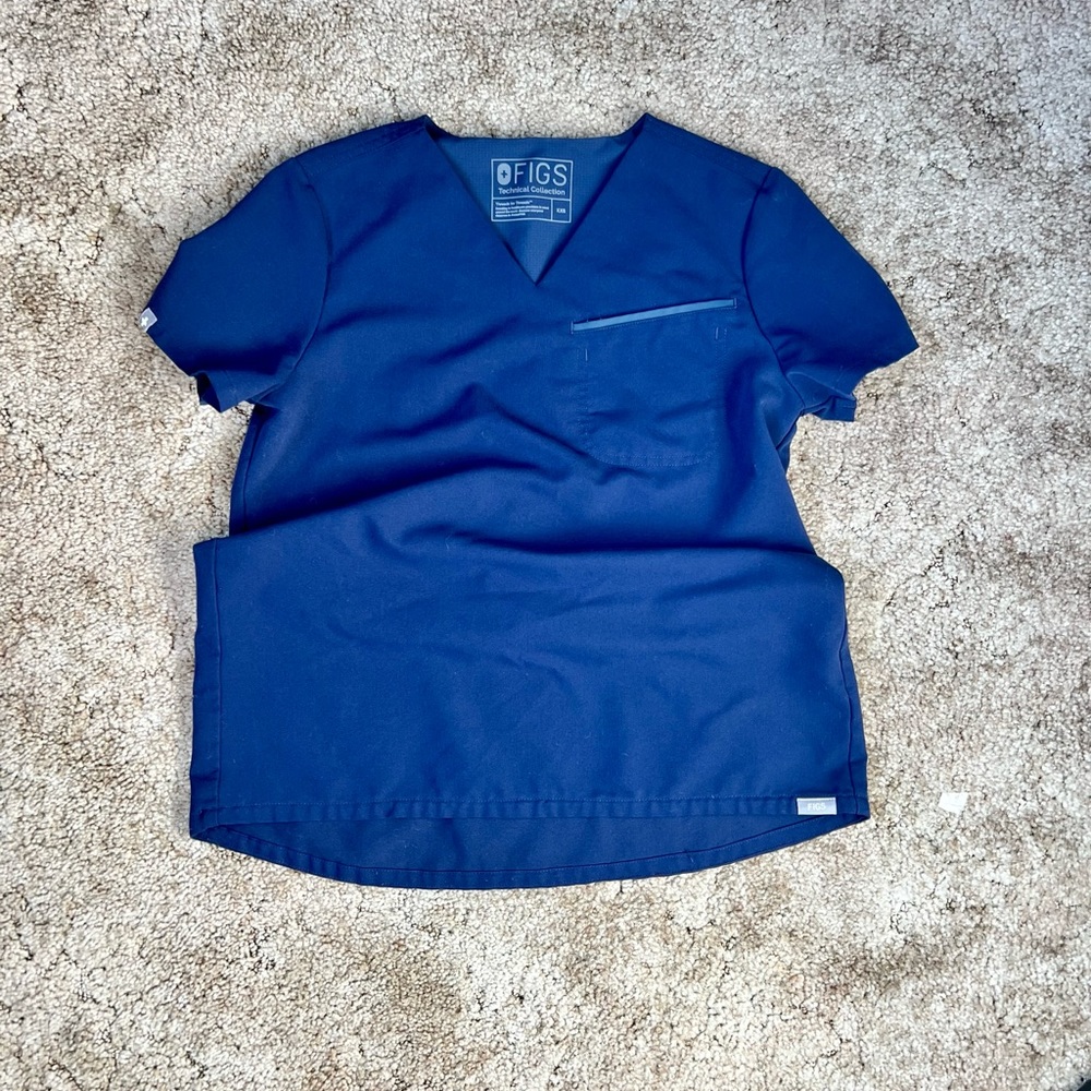 Figs Limited Edition Style Blue Top